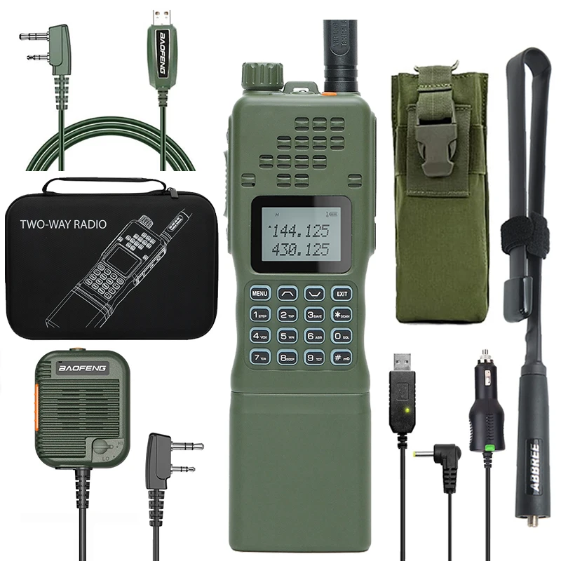 Baofeng AR-152 иди и болтай Walkie Talkie15W высокой мощности 12000 мАч батарея тактический фонарь игра двухстороннее радио AN /PRC-152 для охоты по пересеченной местности