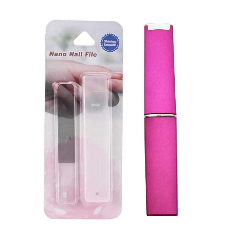 
2020 hot sale high quality new design premium durable glass nail shiner for natural nails logo printing custom in Japan 
