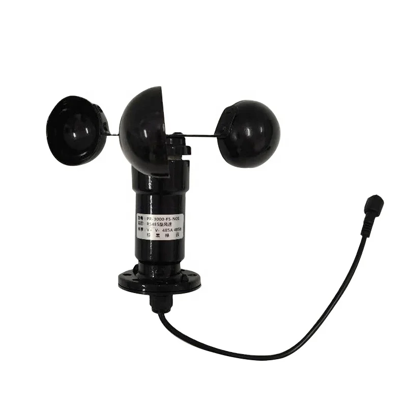 Popular Metal Wireless Wind Anemometer Speed Sensor and Alarm Controller
