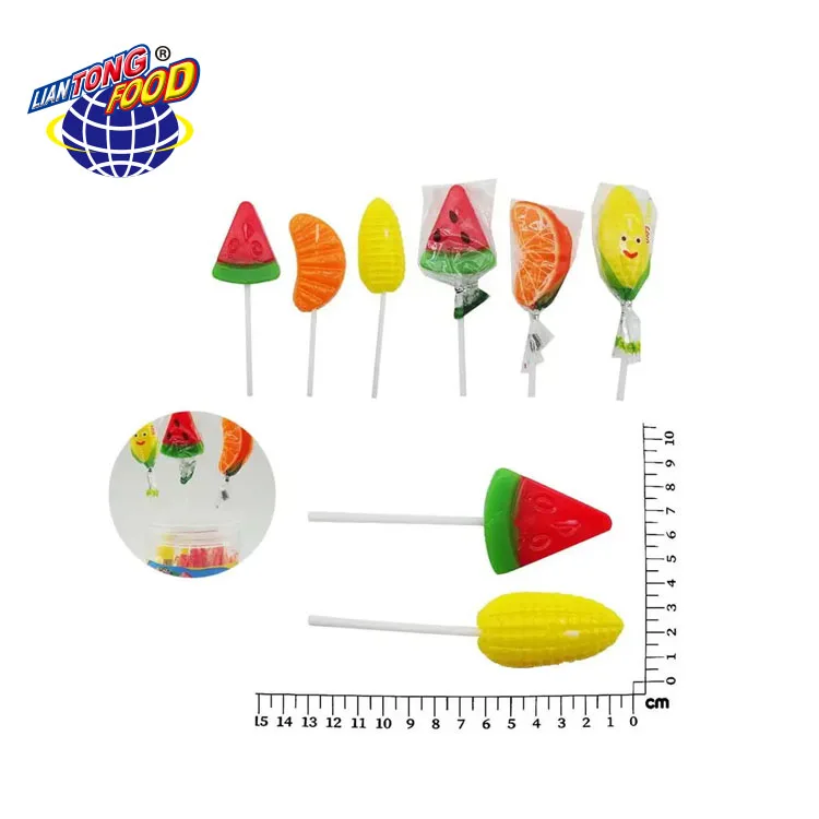 Lollipop Fruit Flavor Lollipop Normal Stick Sweet And Sour Candy