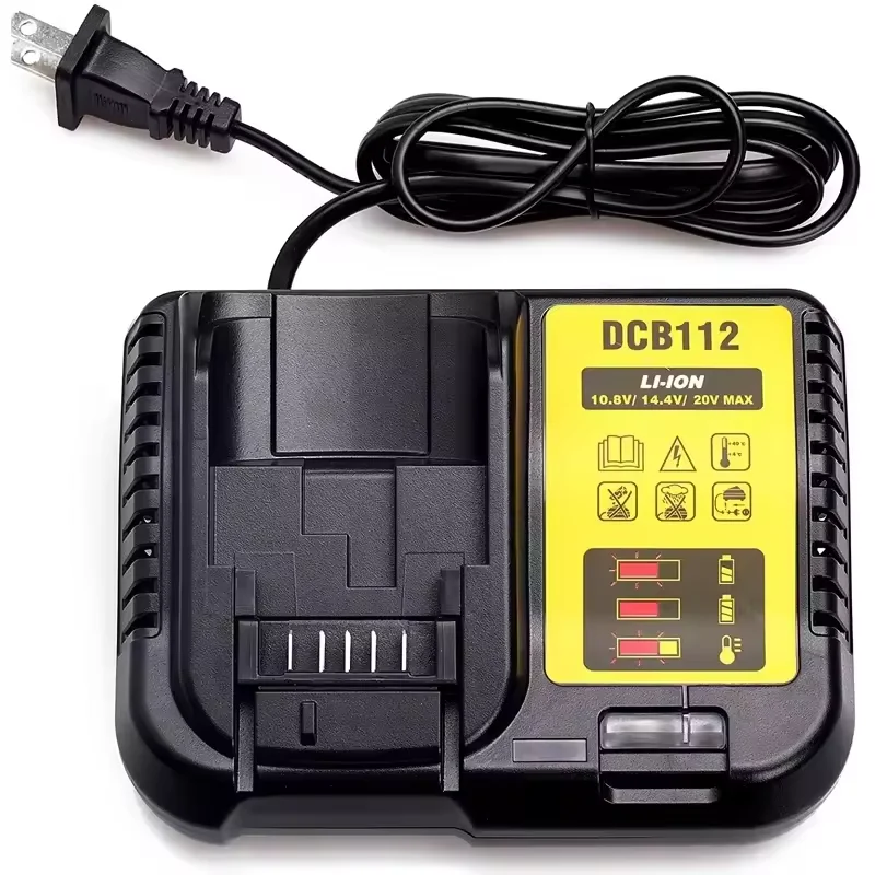 For Dewalt  DCB200 20V   9ah MAX Rechargeable Lithium-Ion Combo Kit 6AH Power Pack Battery Prismatic  Storage Power Tools Solar
