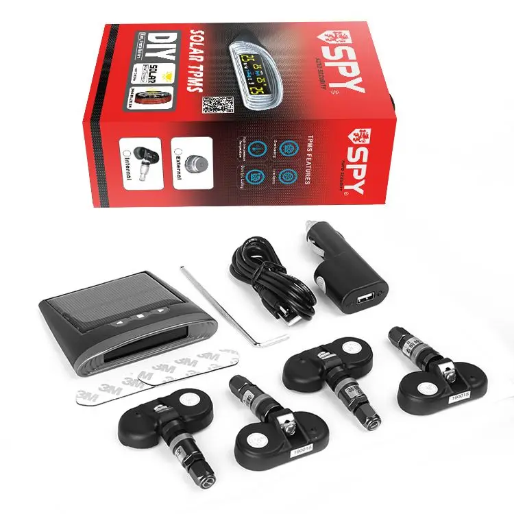 SPY Tire Pressure Monitoring Alarms Air Gauge For Car Tires Car Hud Tpms Display