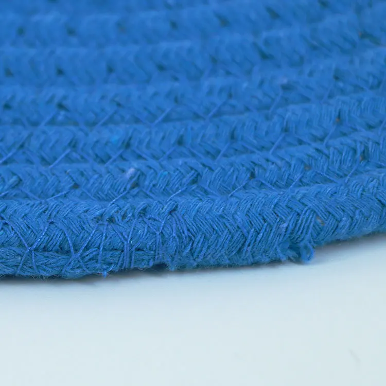 customizable design 10cm cotton rope hand knitted home table mats
