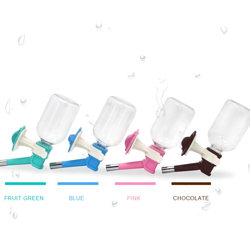 Pet Hanging Water Dispenser Drinker Fountain Feeding Cage Bottle For Dogs And Cats