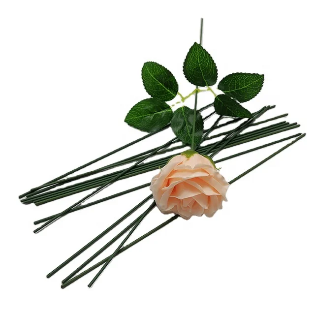 High Quality Artificial Rose Flower Leaf Soap Flower Leaves Stems