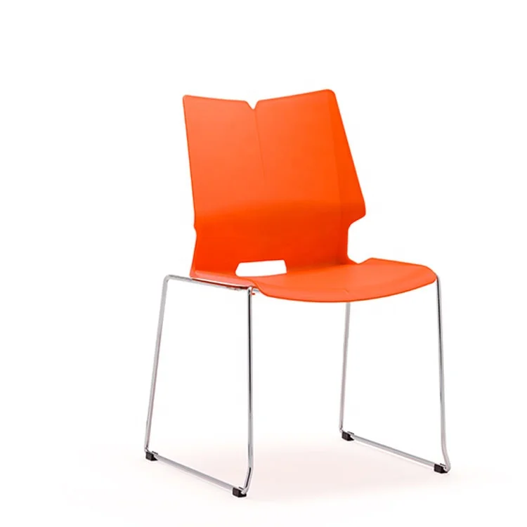 Metal Frame Fabric Armless Stacking Office Chair Visitor Training Staff Conference Room Guest Office Chair