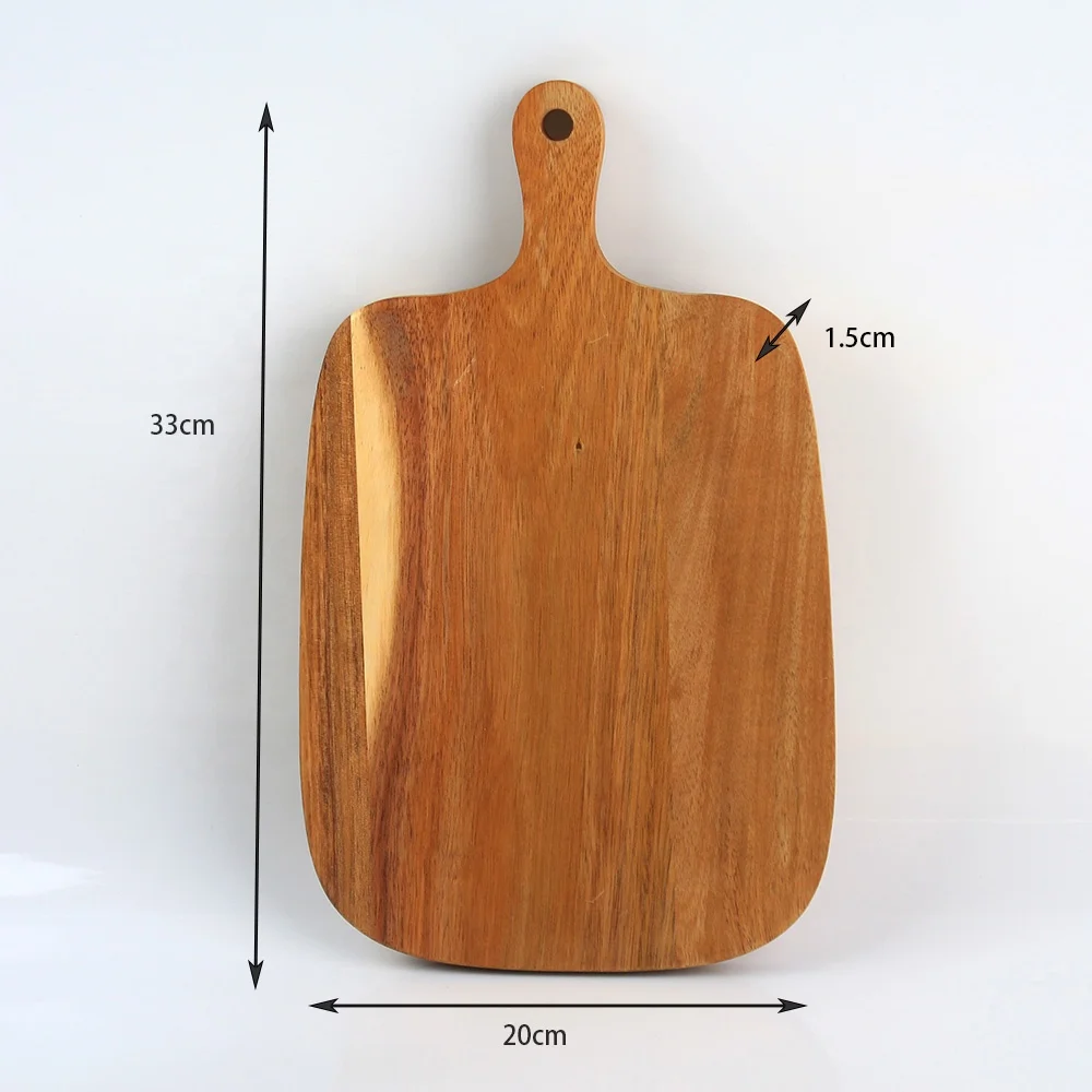 Wholesale creative wooden cutting board Japanese literary Rectangle Acacia wood bread Eco-Friendly wooden cutting board