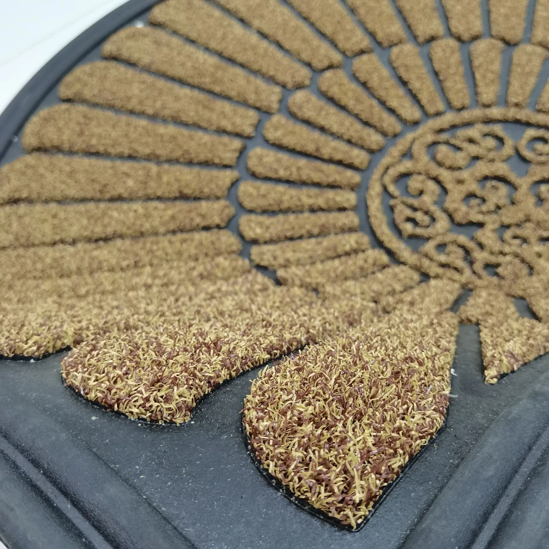 Manufacturer customised cheap carpet Rubber Personalised designs rug pp polyester Doormats custom entrance Door floor Mat