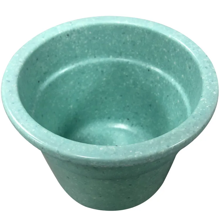 Bright red color Hydroponics plant pot 30% melamine for balcony