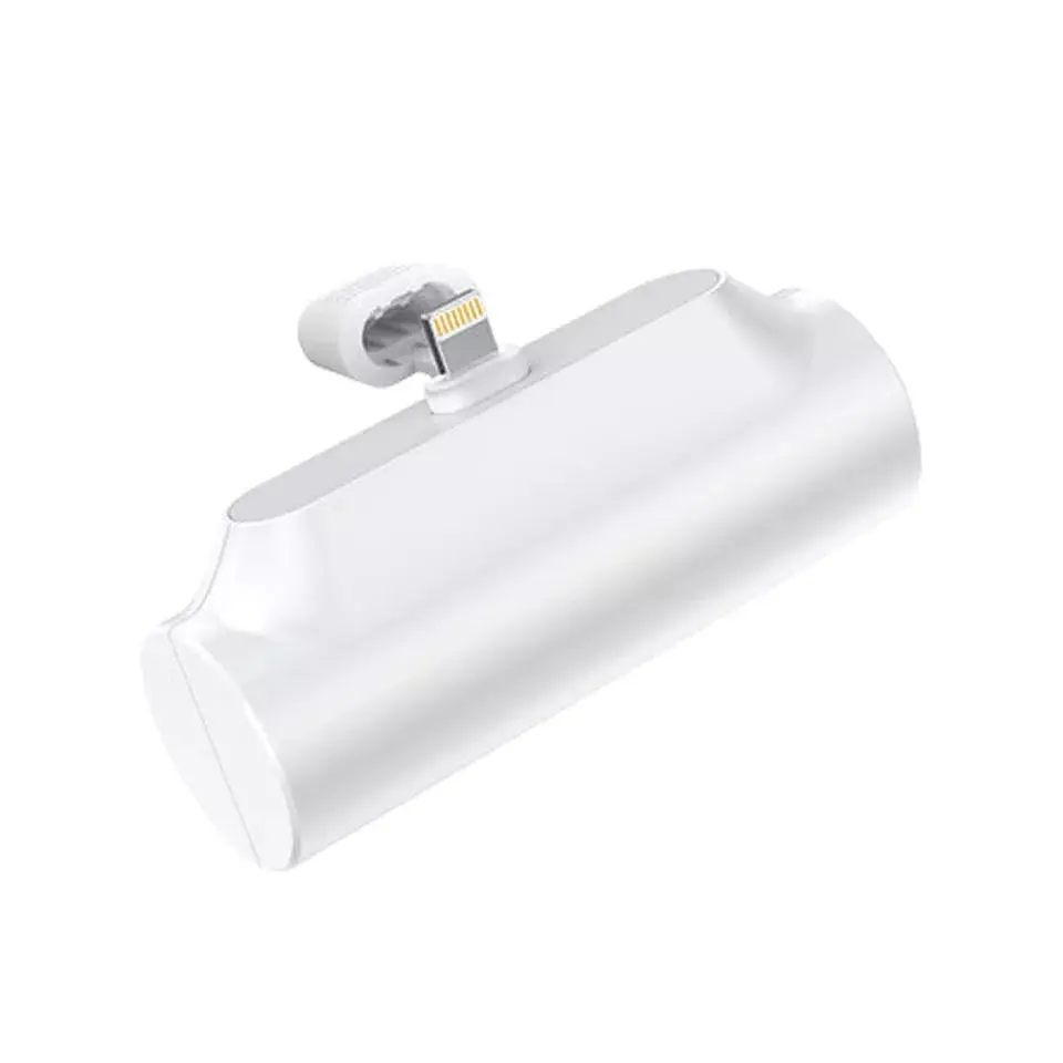 Small Portable Charger Mini Power Bank 5000mah Flashlight LED Powerbank Phone Chargers Bulk Mirror Power Bank