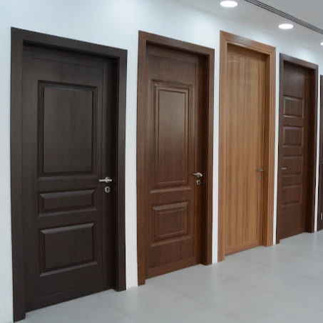 WPC Door factory wpc panel interior door pvc door for toilet