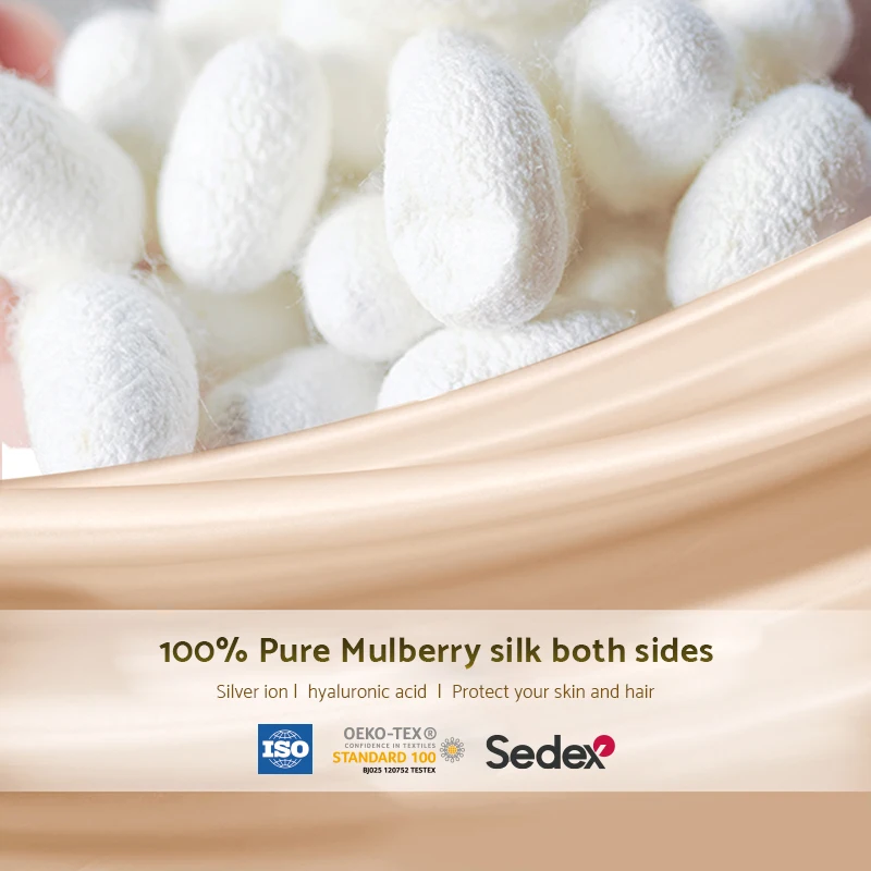 Luxury Comforter Filled with 100% Natural Long Strand Mulberry Silk for Summer