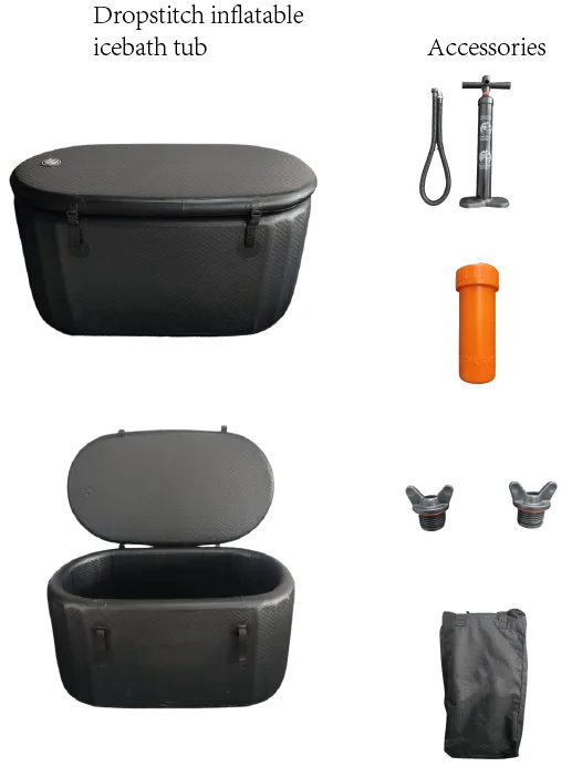 JZY SPORTS Wholesale Folding Plastic Spa Bath Tub Portable Bath Tub Foldable for Bathroom Inflatable Cold Plunge Bathtub