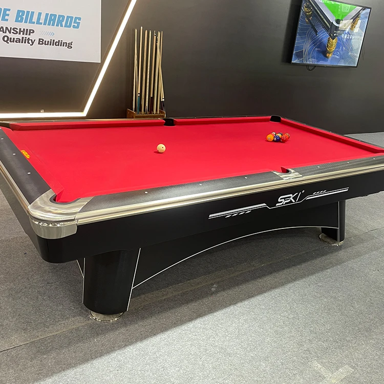 American billiards pool table billiard 9ft billiard with slate cushion and leather pocket for american nine-ball sports