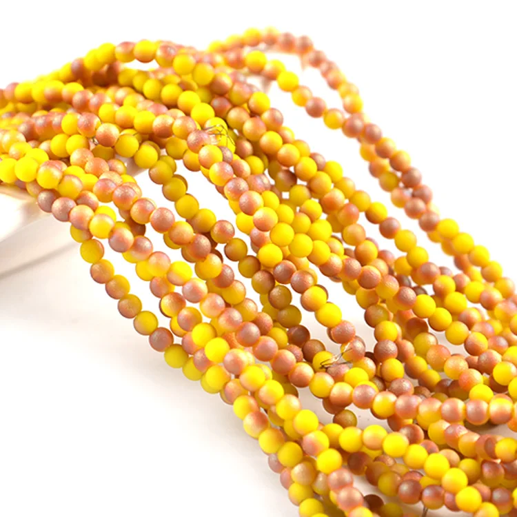 Loose Beads 2mm Crystal Round Beads, Glass Beads for Jewelry Making