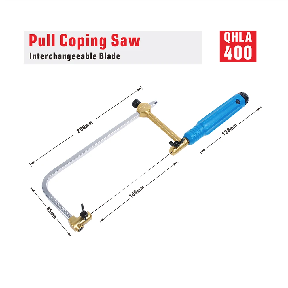 Professional Custom Hand Tool Carbon Steel Adjustable DIY Pull Coping Saw Mini Hacksaw Frame