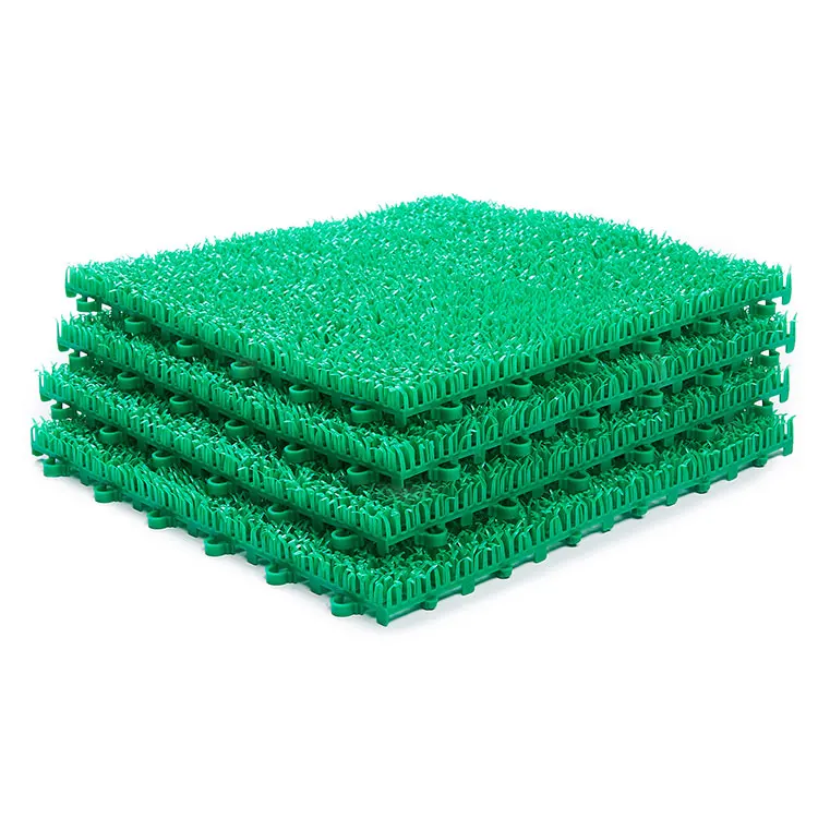 
Eco-friendly high quality balcony entrance interlocking artificial grass mat 