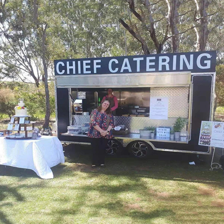  Food trailers fully equipped fast food kitchen equipment concession