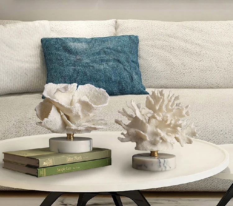 Wholesale Home Table Accessories Craft Supplies Items Resin Coral Home Decoration