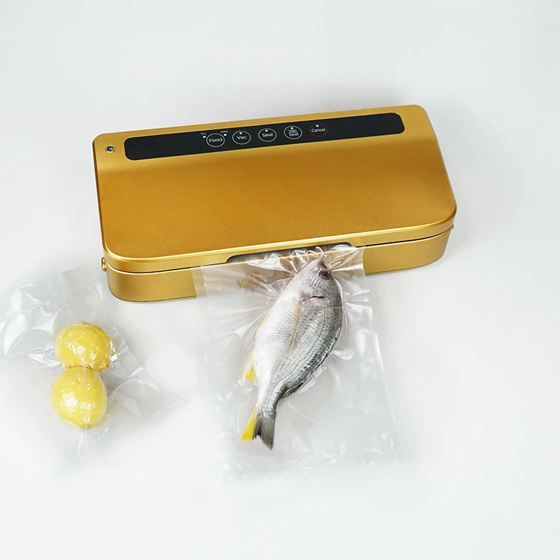 Chamber Vacuum Sealer Shinny Gold Vacuum Sealer Packaging Machine Vacuum Sealer Food Saver