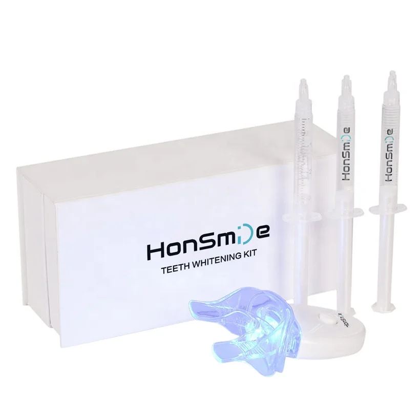 
Factory private label home teeth whitening LED kit 