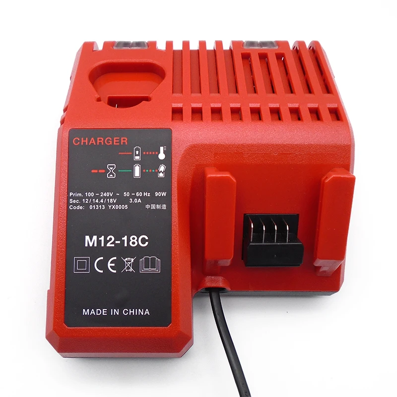 replacement 12V 14.4V 18V lithium rechargeable battery charger for milwaukee M12 M18 power tool