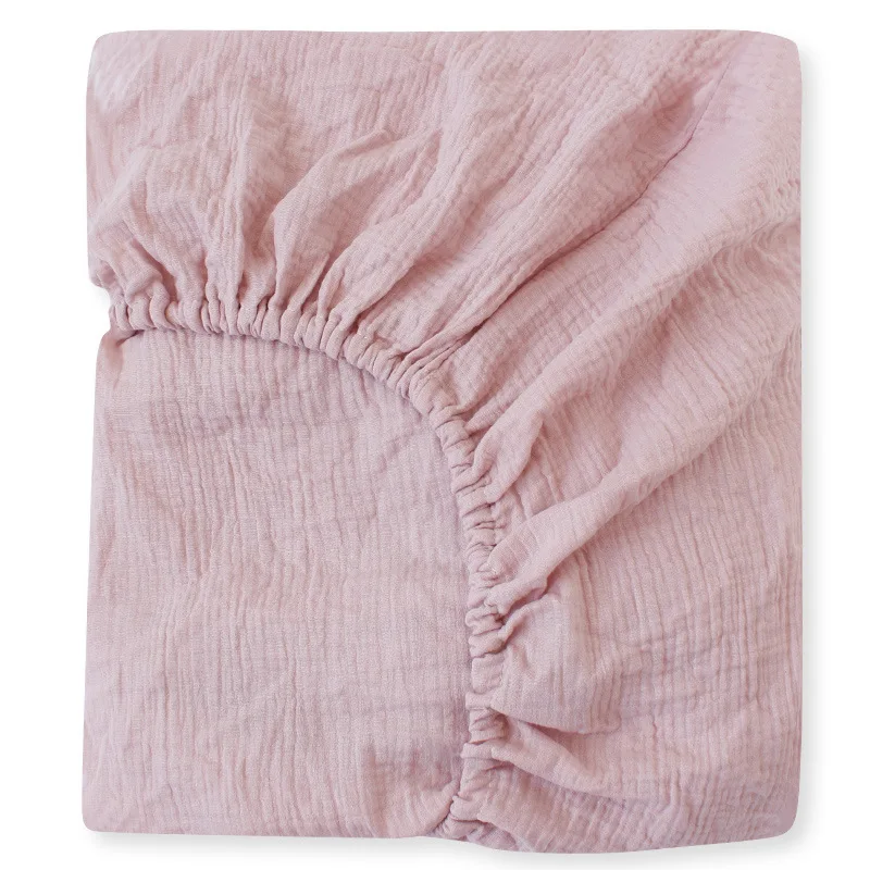 Custom Soft 100% Cotton Baby Fitted Cot Sheet Baby Crib Bed Sheet  for Cradle Bedding