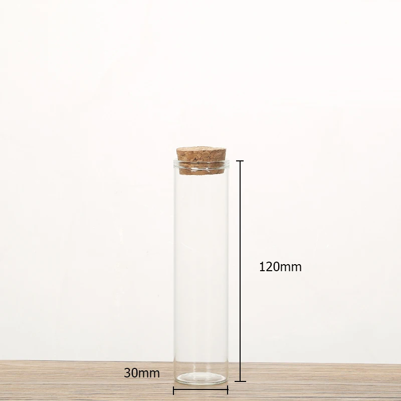 Боросиликатные стеклянные флаконы, Мини Стеклянная бутылка с пробкой, 15 мл, 20 мл, 30 мл, 50 мл, 60 мл