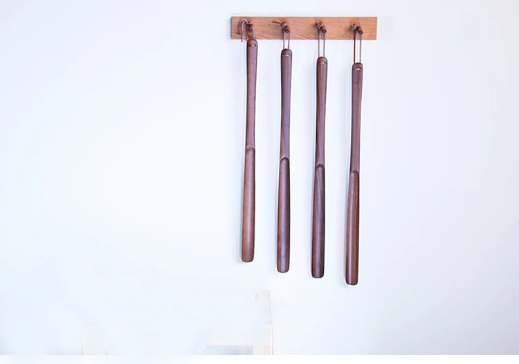 
Walnut Wood Shoehorn Wood Long-Handled Wooden Shoe Horn factory 
