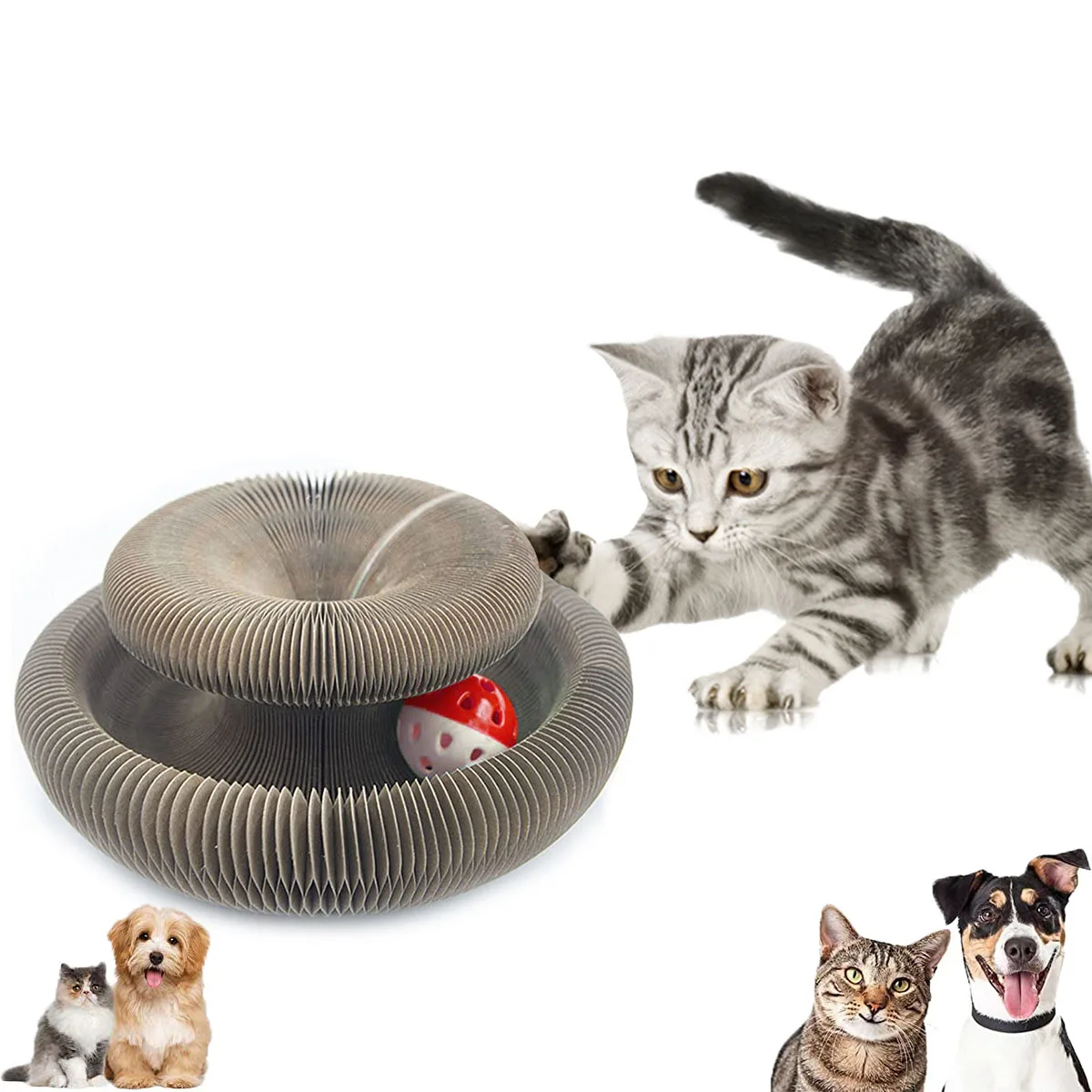 2022 Wholesale cat cardboard toy  corrugated claws organ toy cardboard board cat scratcher