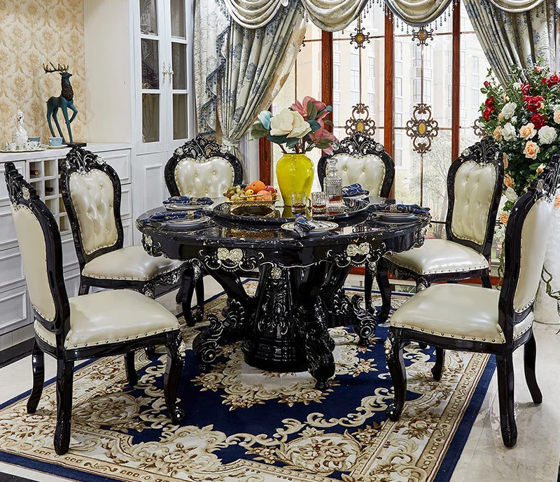 Luxury leather sofa combination living room furniture whole house complete set villa luxury European and American high-end