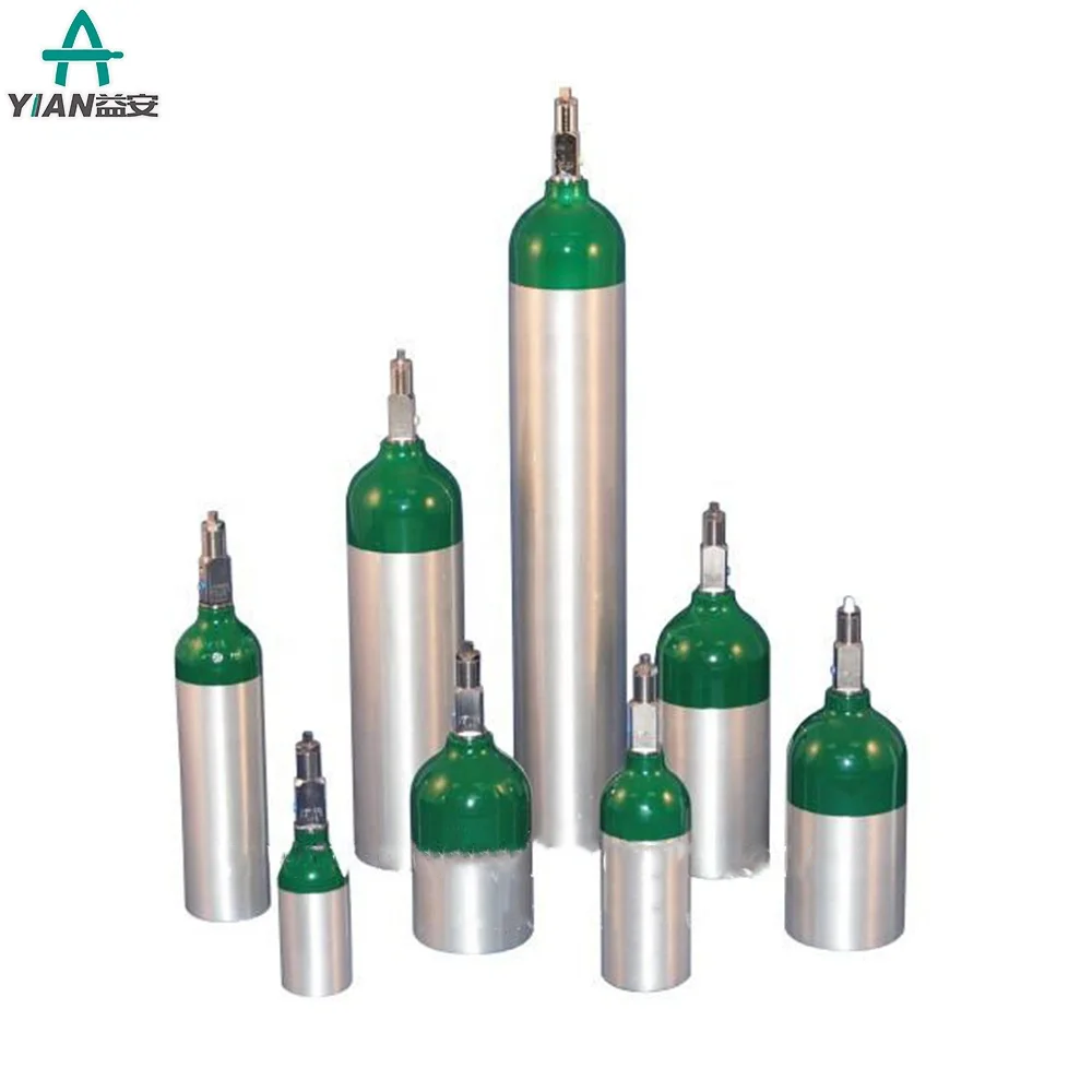 Factory Supply 6061 10L High Pressure Small Scuba Air Diving Oxygen Gas Cylinder 5L Aluminum Cylinder