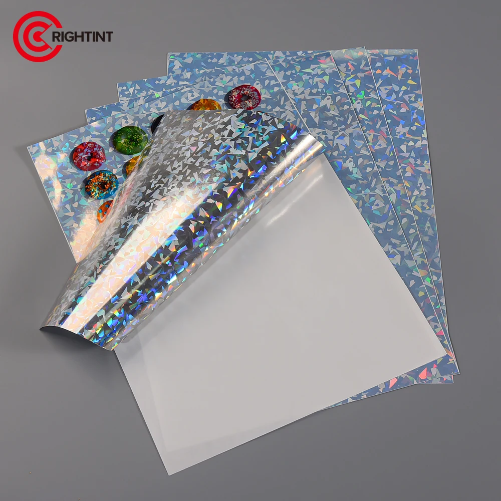 Broken Glass Wholesale Price The Best Holographic Sticker Paper A4 Holographic Film Sheets