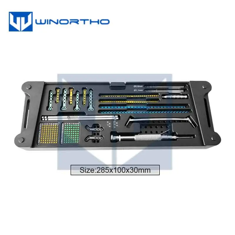 Alps Mini 1.6&1.1mm pet Animal veterinary orthopedic medical implant prcl locking plate surgical instrument surgery kit tool vet