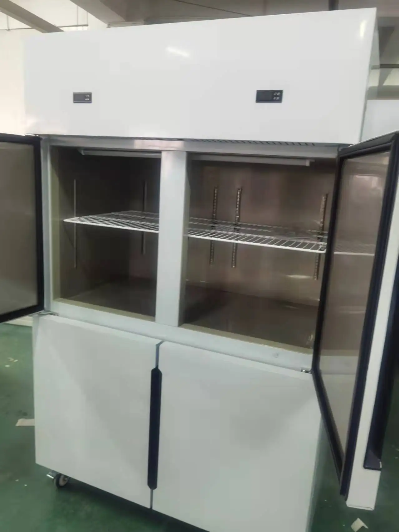 Commercial Kitchen Stainless Steel Refrigerator Single Door Freezer Fridge 220V Refrigeration Equipment Storage