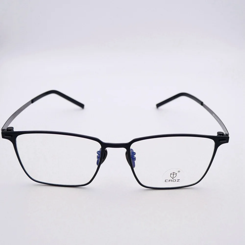 66003 Pure titanium plate frame Italian design square avant-garde business can be matched with myopia