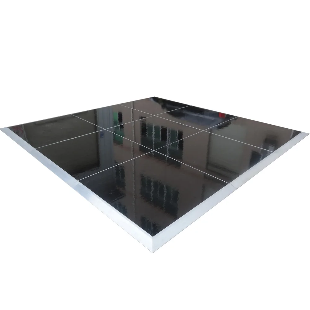 Selling well 20*20ft glossy white plywood dance floor for wedding party event banquet