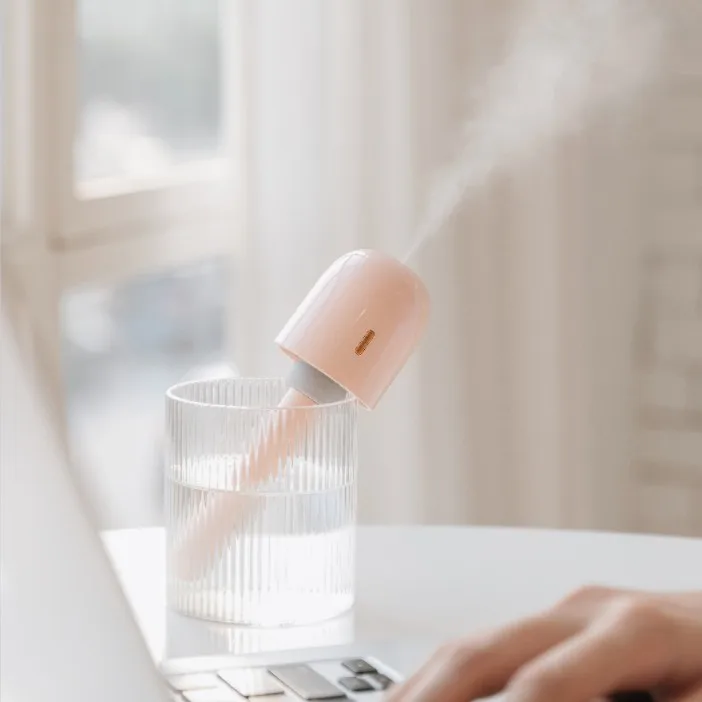 Night Light Humidifier With Nano Atomization For Household And Outdoor Anti Dry Burning Humidifiers