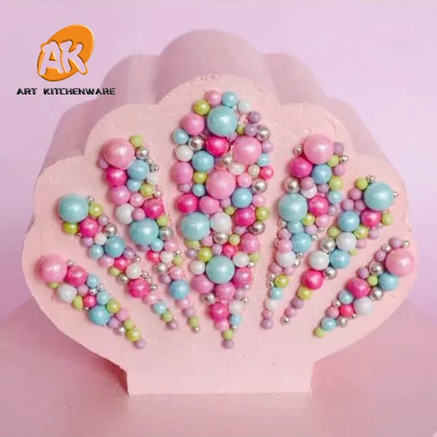 Акриловые кондитерские диски AK в форме ракушки скребок для торта инструмент украшения свадебных тортов трафареты