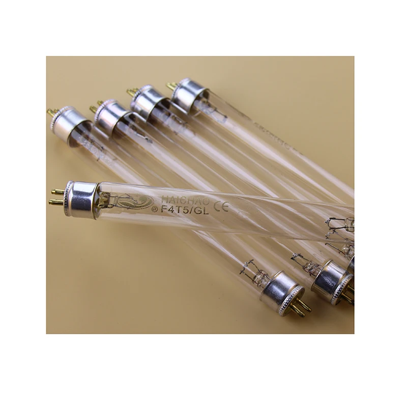 UVC 254nm T5 4W 6W 8W germicidal lamp Factory price UV Lamp F8T5 F6T5 F4T5 ozone Sterilizing lamp TUV GL