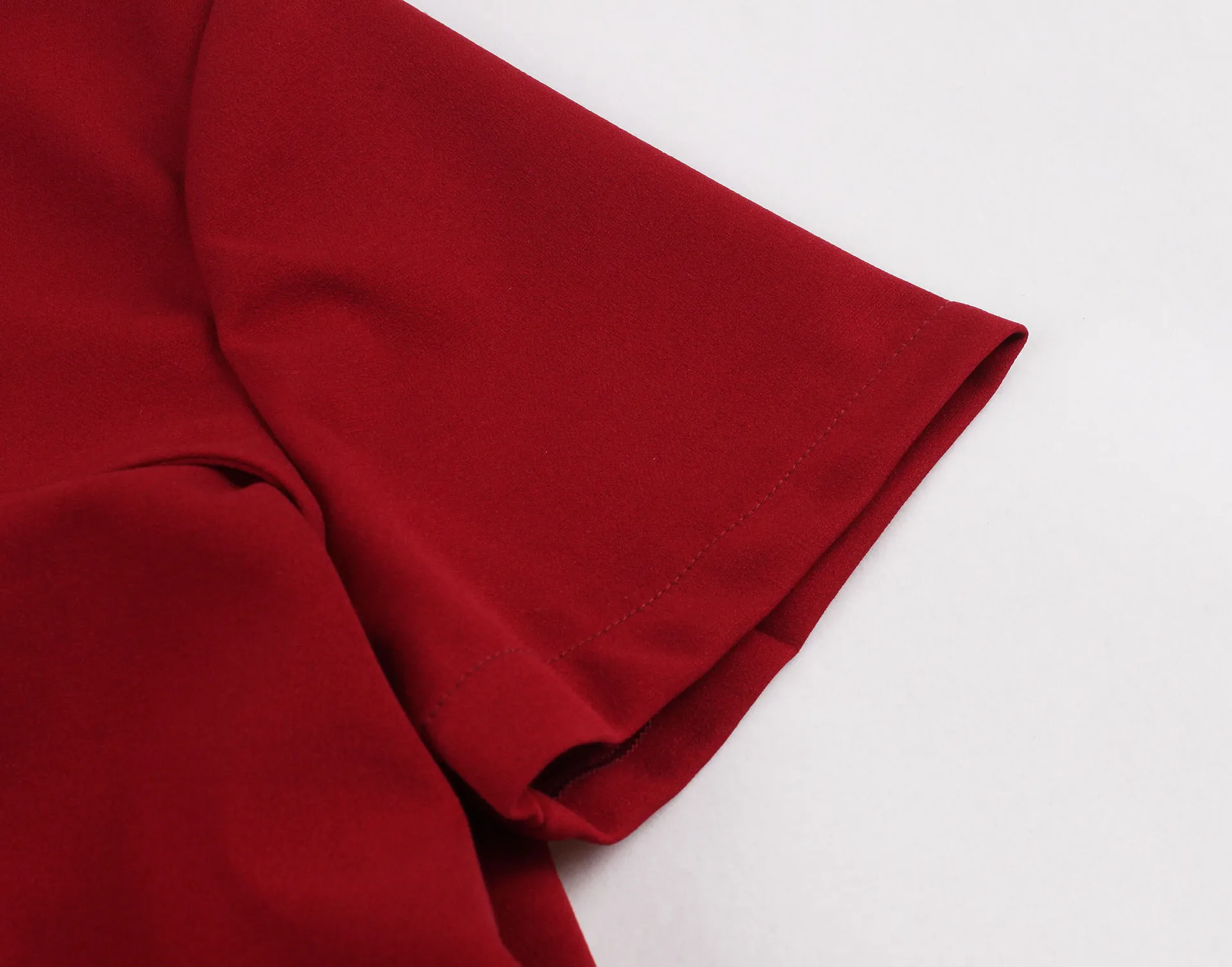 Elegant Party Red Dress VD2239 2021 Autumn New A Line V Neck Women 50s Vintage Dresses