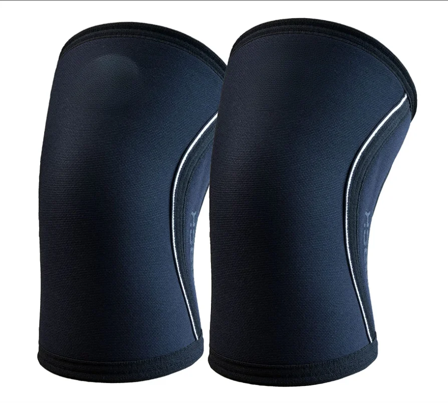 Fitness Neoprene Weight Lifting Gym Stiff Custom Knee Sleeve 7mm Rodillera Brace For Power Lifting