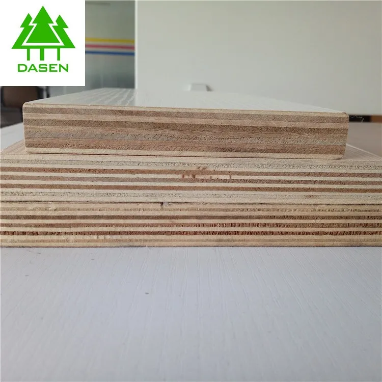 Finished uv gloss white laminated melamine marine plex 6x8 plywood 3/4 board for furniture