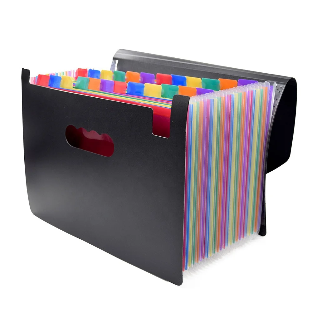 A4 Accordion Expandable File Folder Plastic Folder 6 Line 24 Pockets Expanding File Folder