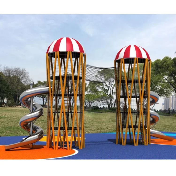 Indoor Outdoor Customized Spiral Tube Stainless Slide Steel Playground