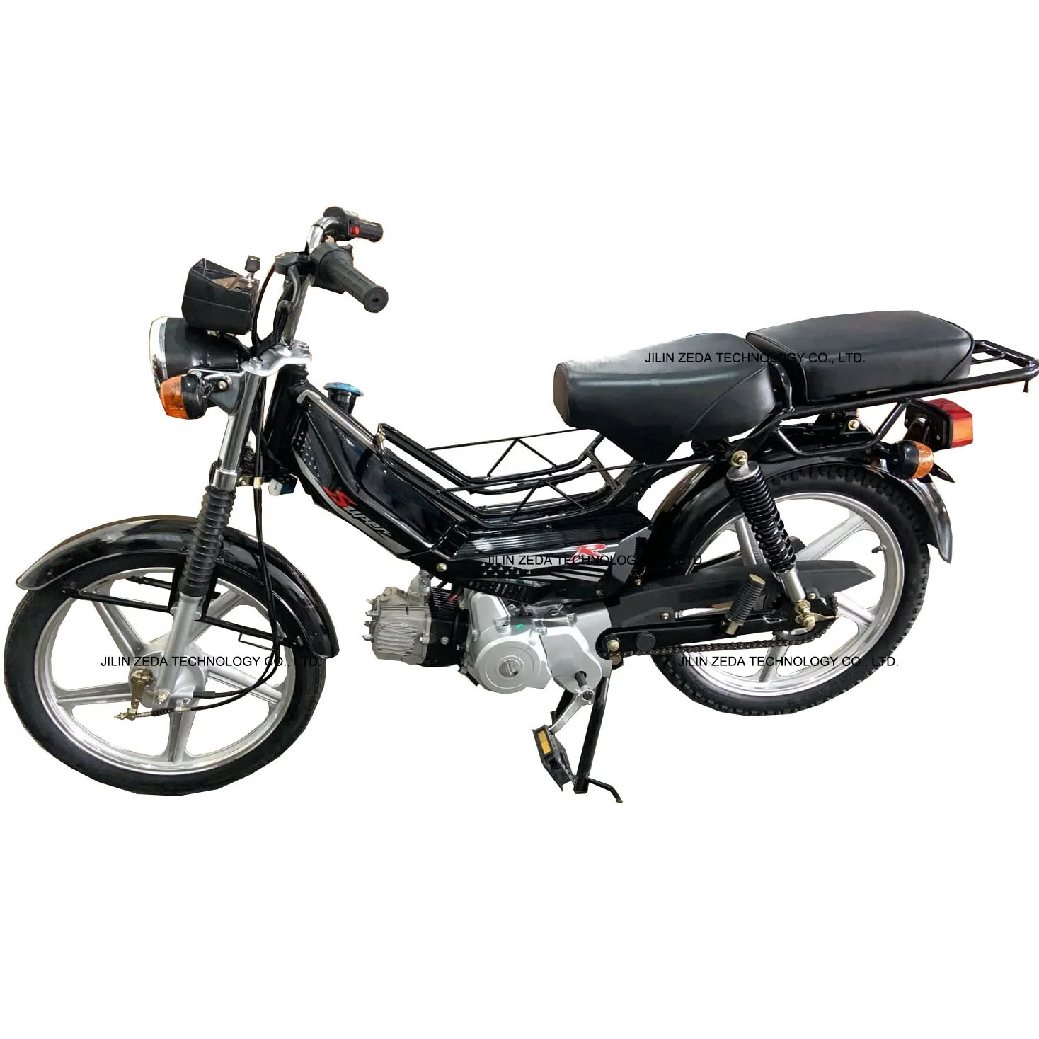 Moped bicycle 110cc pedal motorcycle 4 stroke engine gas powered scooter bike pedal