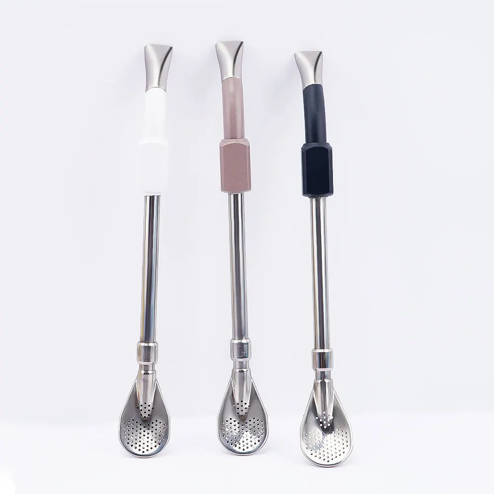 wholesale custom stainless steel reusable straws Bar Accessories filter Drinking  straw set for 12oz customized wine tumbler