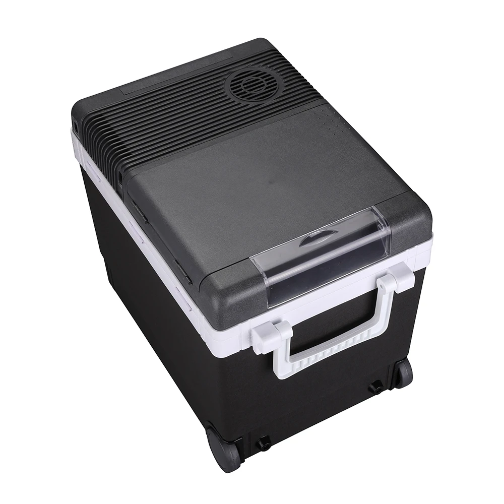 33 Liter Thermoelectric Cooler Box With Wheels 12v Sport Refrigerator Warm And Cold Car Fridge