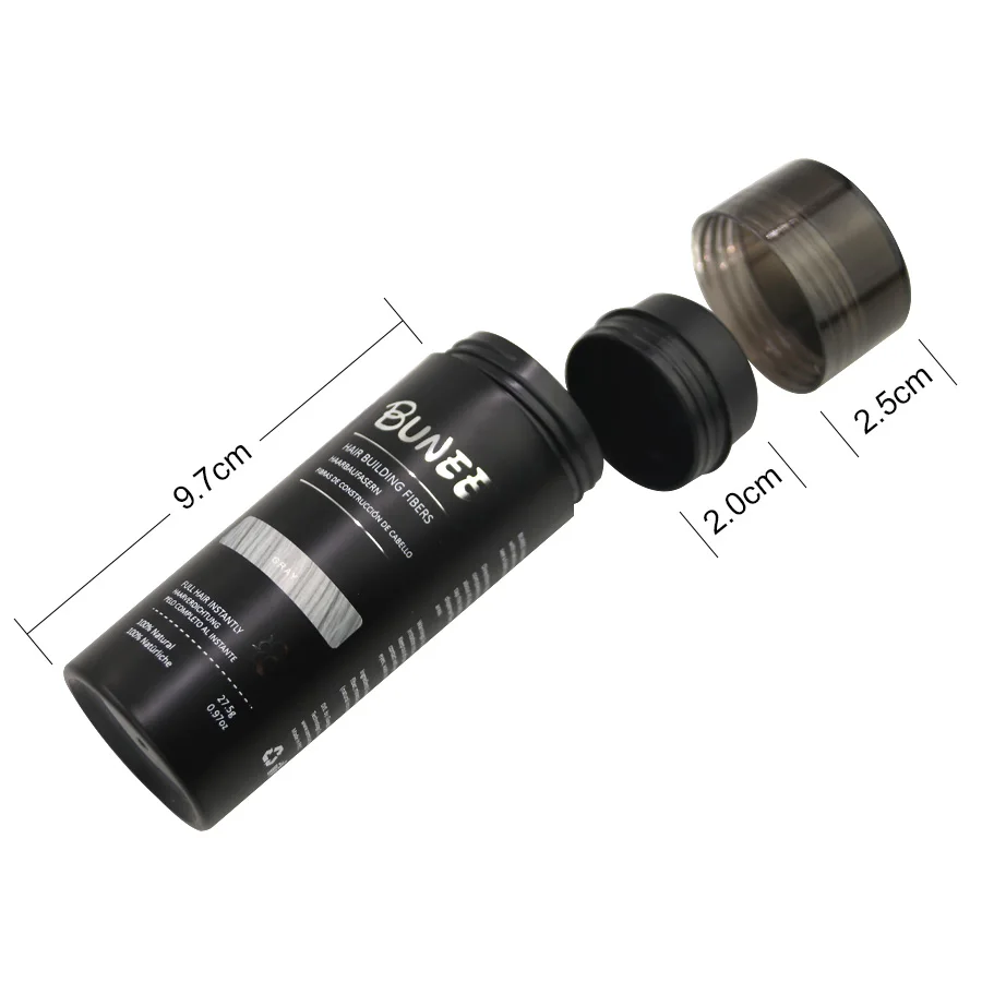 Пудра для наращивания волос от производителя BUNEE, 27,5 г, фирменные волоконные волокна