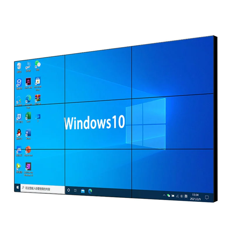 LCD Panel 2x2 3x3 indoor 55 inch seamless multi-screen tv wall panel mounted LCD splicing screen video wall